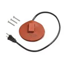 Round heating pad and screws