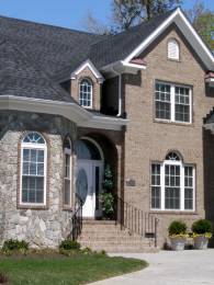 Stone House with landscape